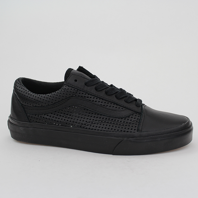vans old skool negras cuero