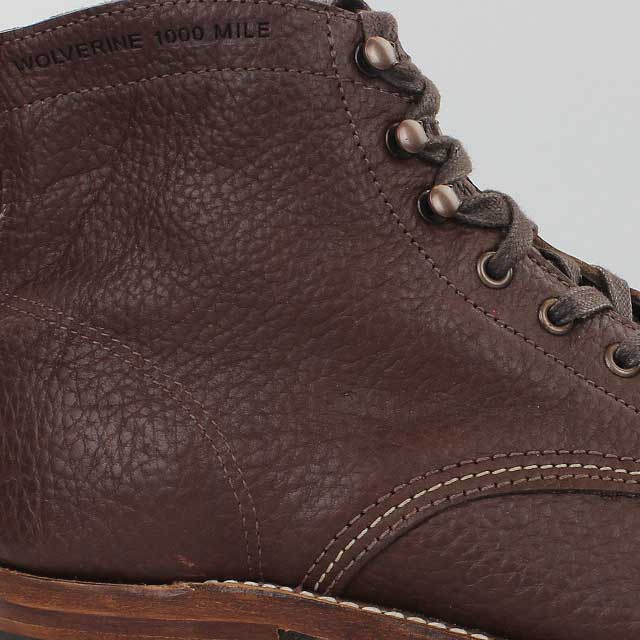 Wolverine Botas de Hombre 1000 Mile Centennial Braun Bisom Zapatos